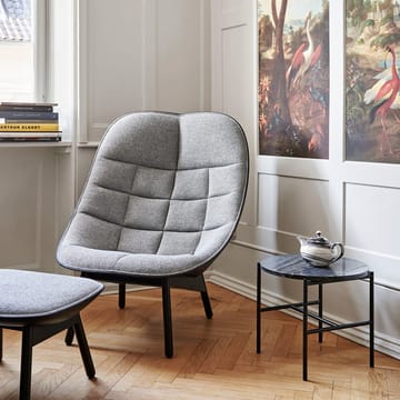 Uchiwa Quilt loungestol - Magnesium-eik-bakside lola warm grey - HAY