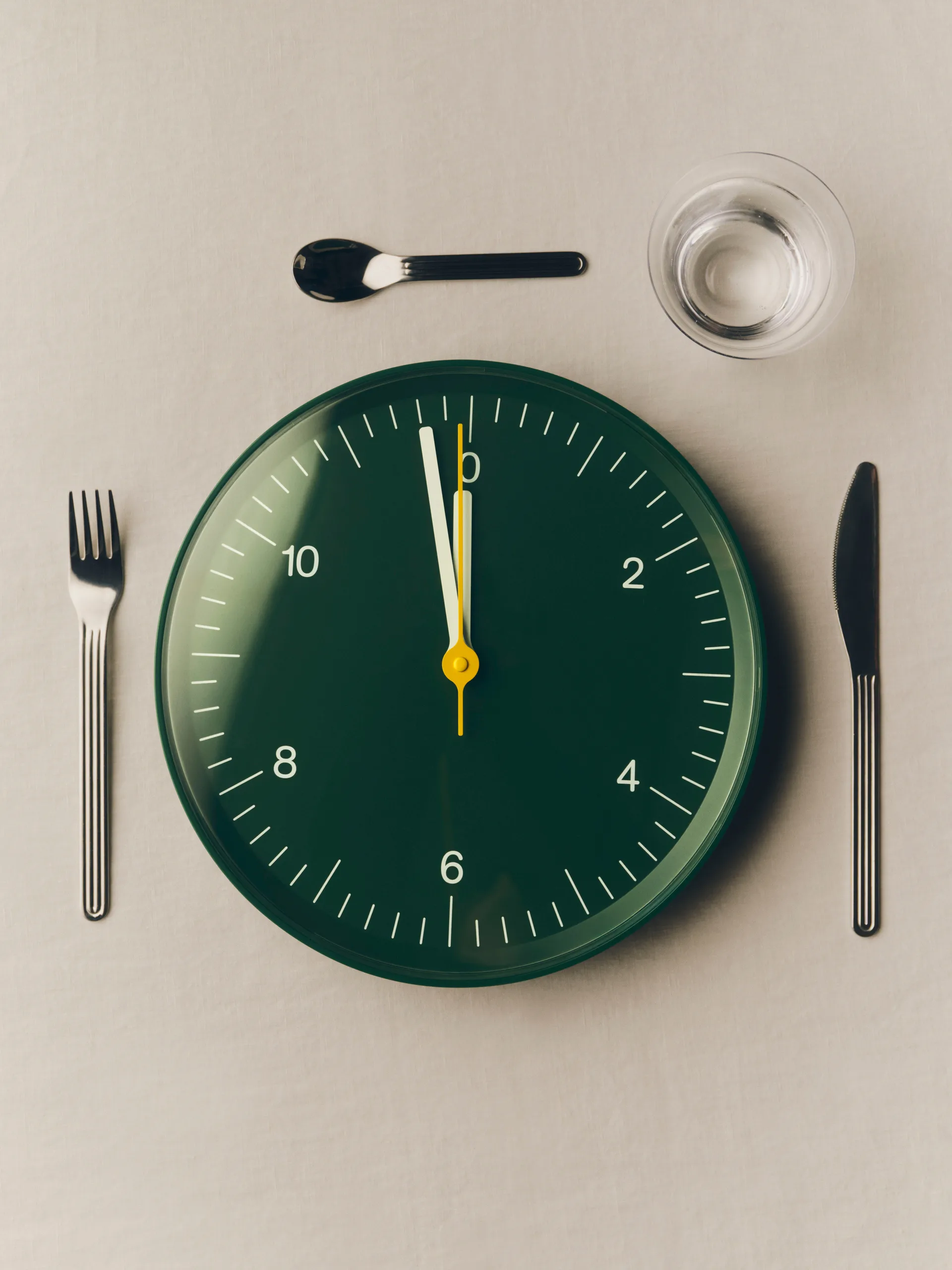 Wall Clock veggklokke Ø 26,5 cm, Green HAY