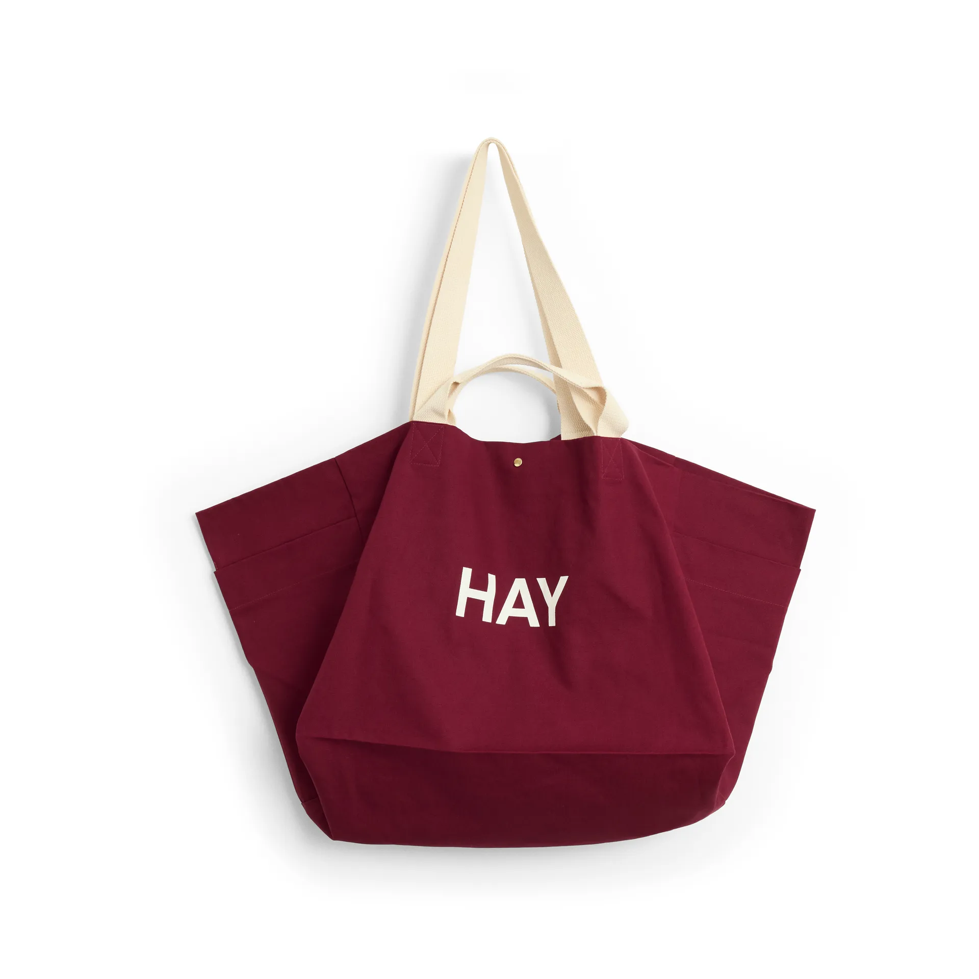 Weekend Bag Organic veske L, Burgundy HAY