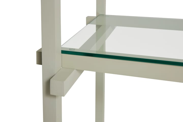 Woody Column hylle, Bøk-clear glass, low HAY