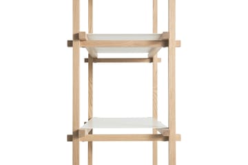 Woody Column hylle - Oak-almond white, høy - HAY