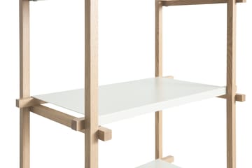 Woody Column hylle - Oak-almond white, høy - HAY
