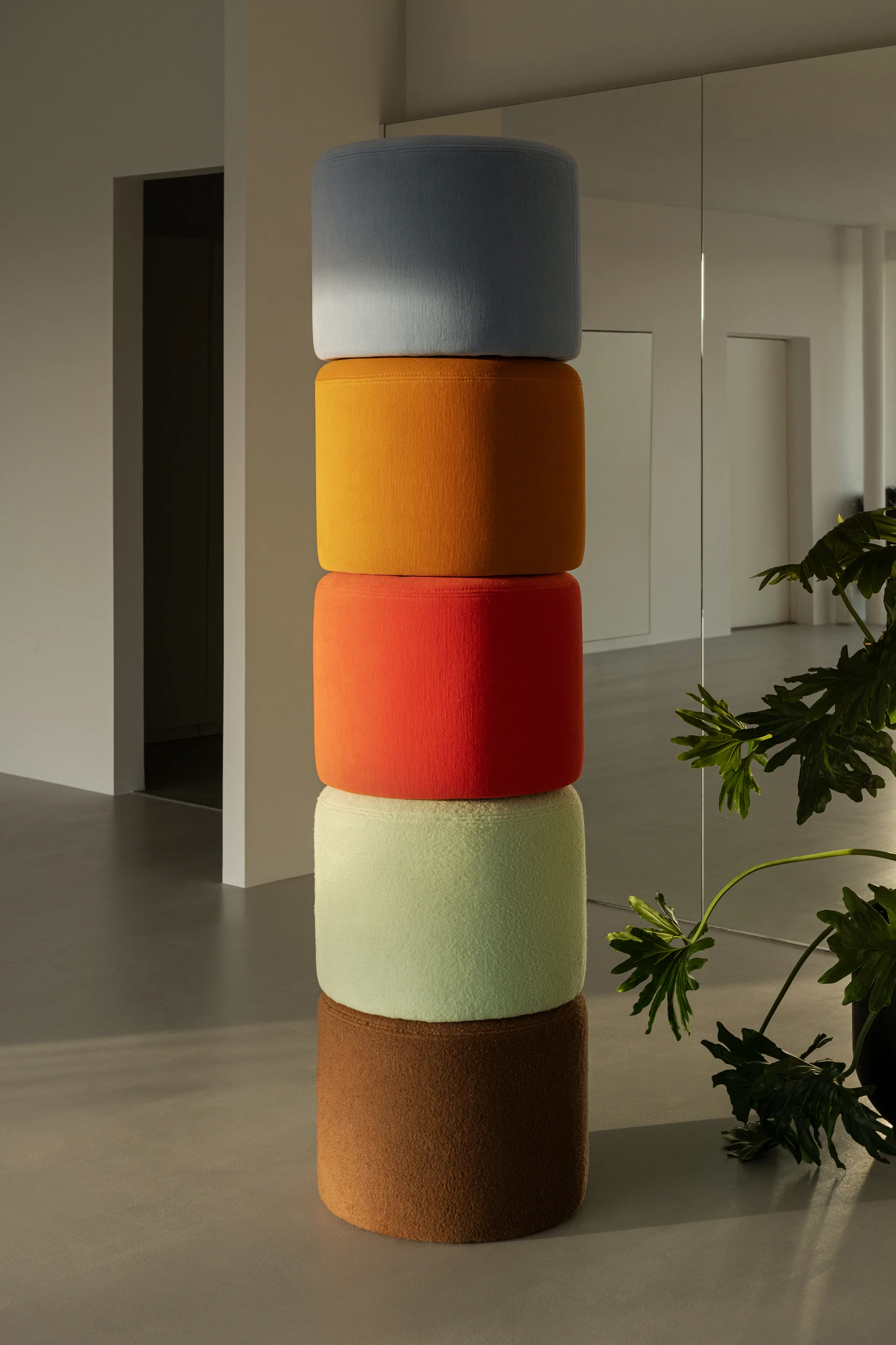 Bon puff Ø50x41 cm, Pebble Hem