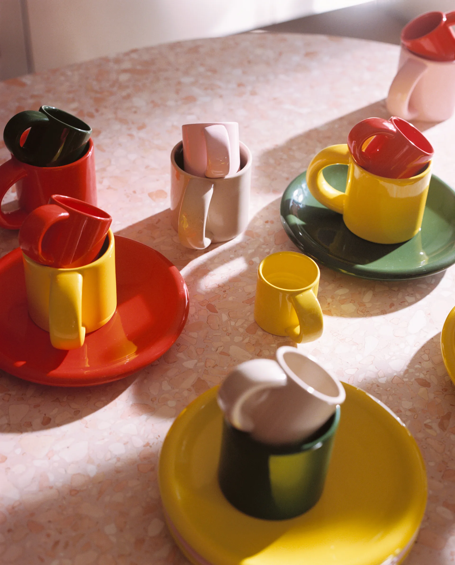 Bronto espressokopp 10 cl 4-pakning, Yellow Hem