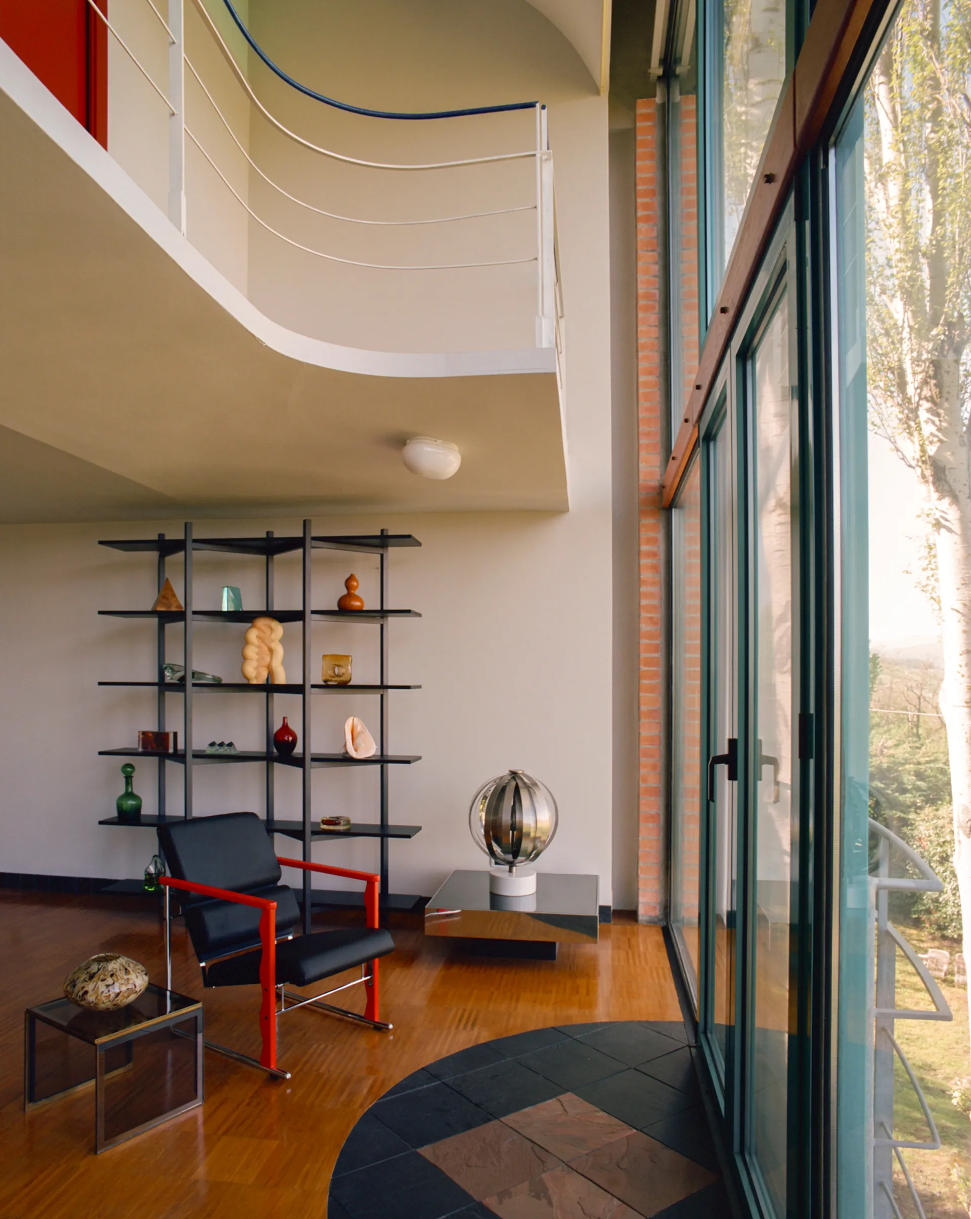 Experiment 501 loungelenestol, Green-ultramarine Hem