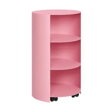 Hide pidestall Ø38x68 cm - Light pink textured - Hem