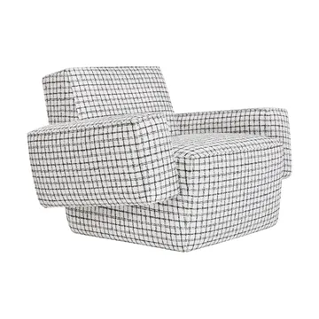 Hunk loungelenestol med armlene - Checkered black/white - Hem