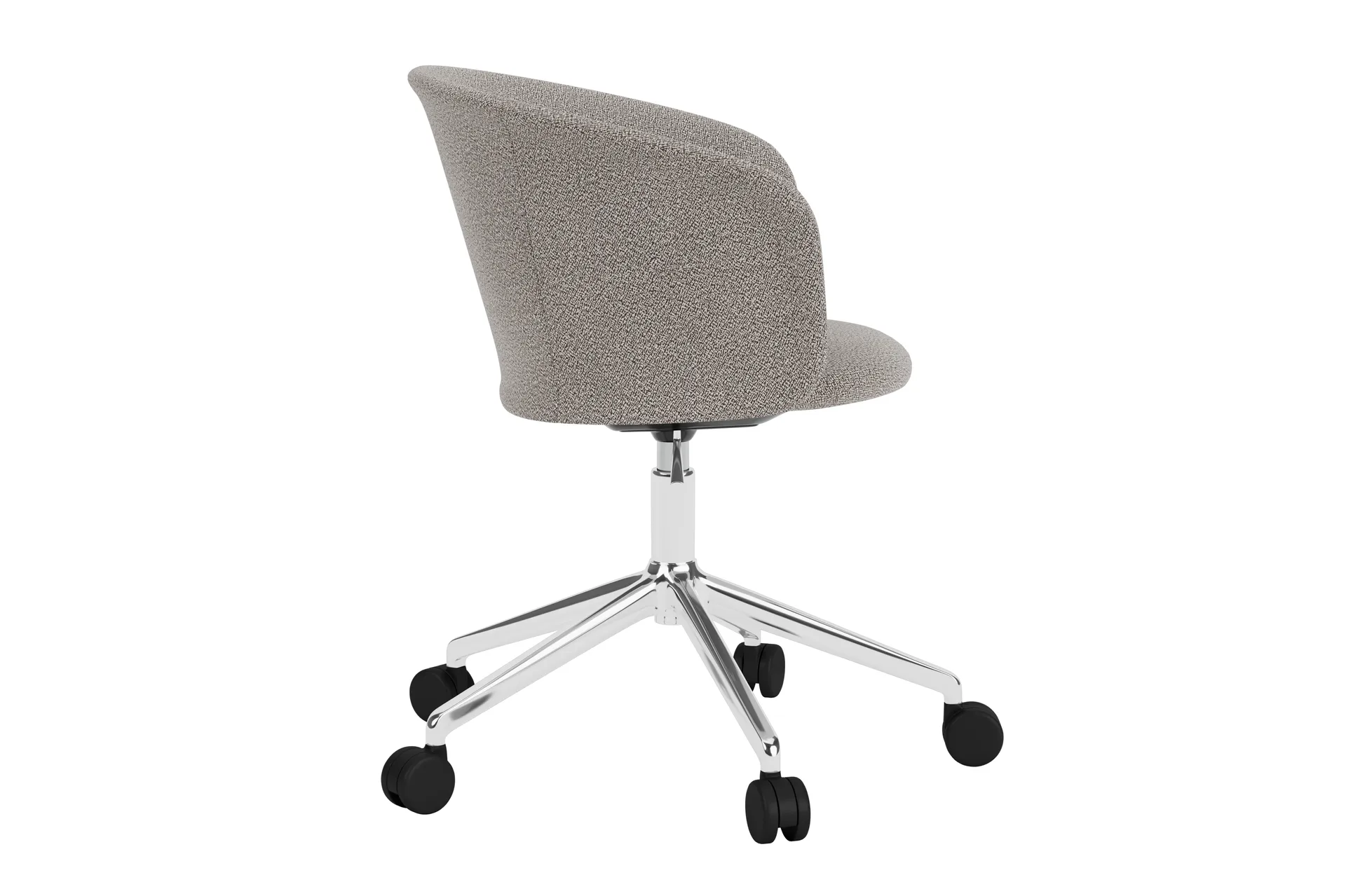Kendo Swivel kontorstol med 5 hjul, Porcelain-polished aluminium Hem