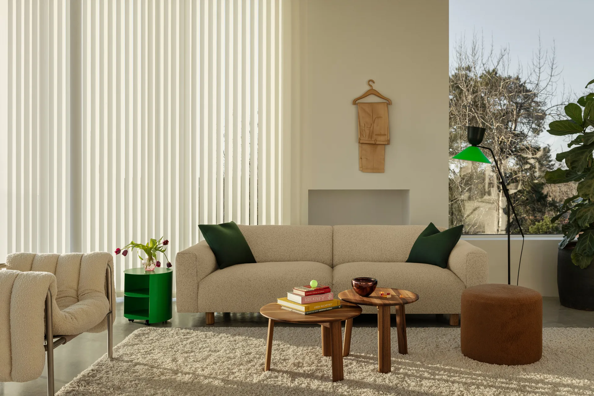 Koti 2-seters sofa 200 cm, Eggshell Hem