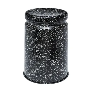 Last rund krakk Ø32x44 cm - Black-white splatter - Hem