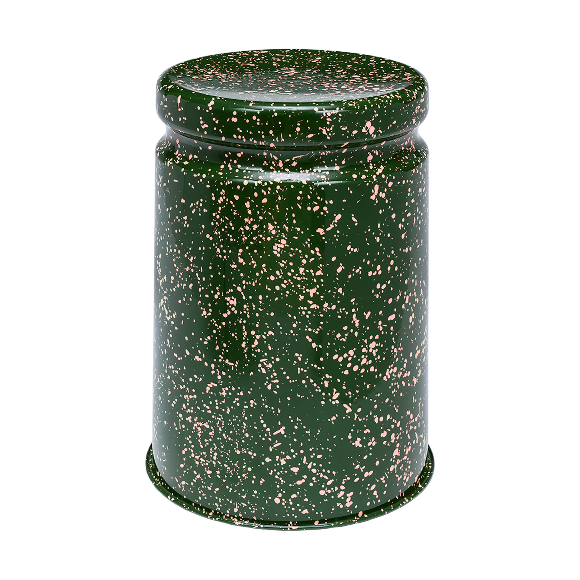 Last rund krakk Ø32x44 cm, Green-pink splatter Hem