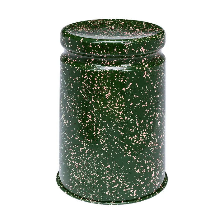 Last rund krakk Ø32x44 cm - Green-pink splatter - Hem