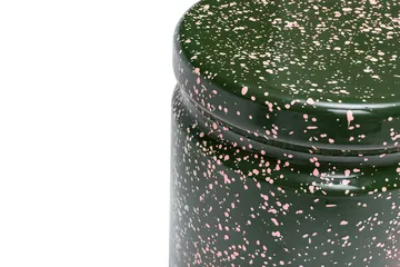 Last rund krakk Ø32x44 cm - Green-pink splatter - Hem