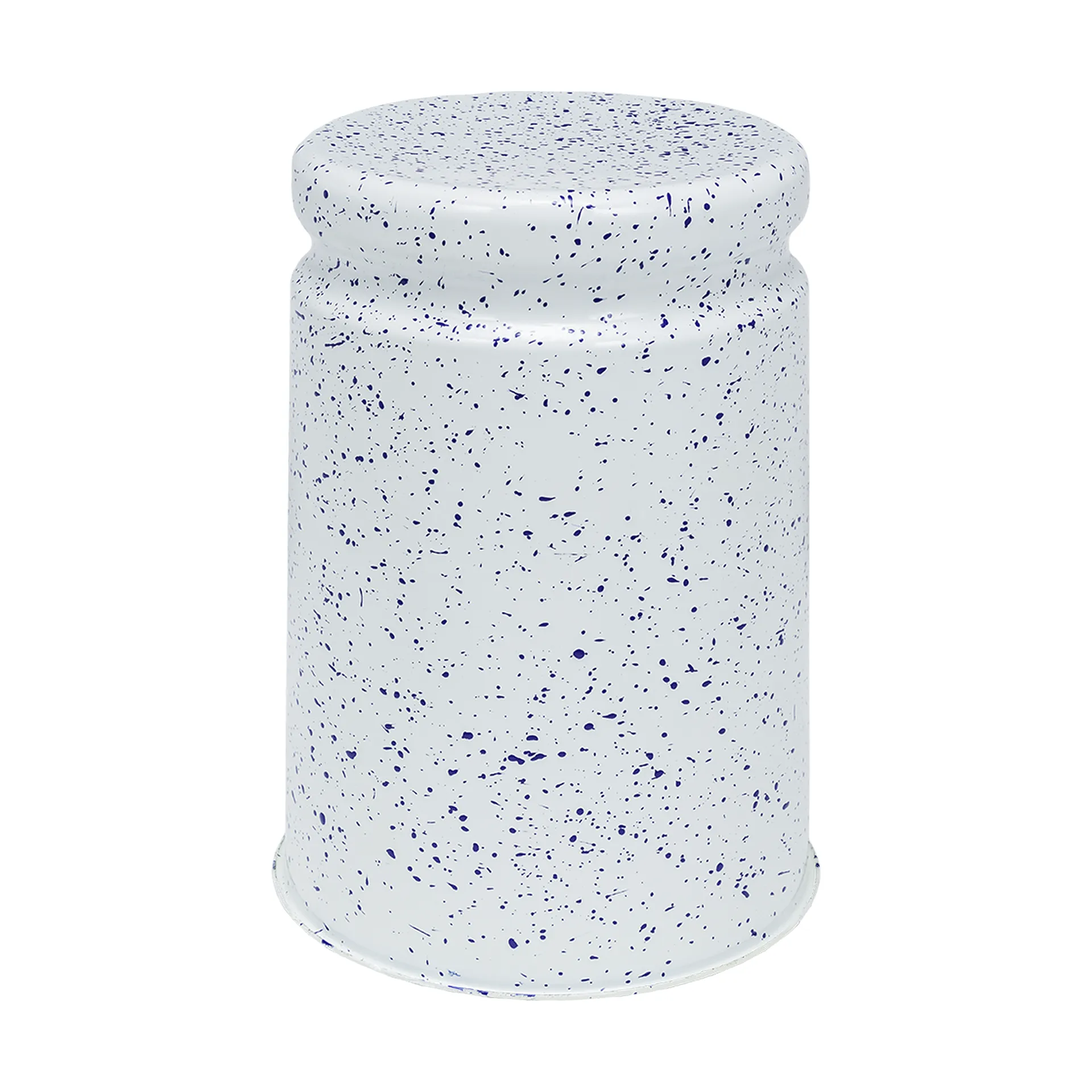 Last rund krakk Ø32x44 cm, White-blue splatter Hem
