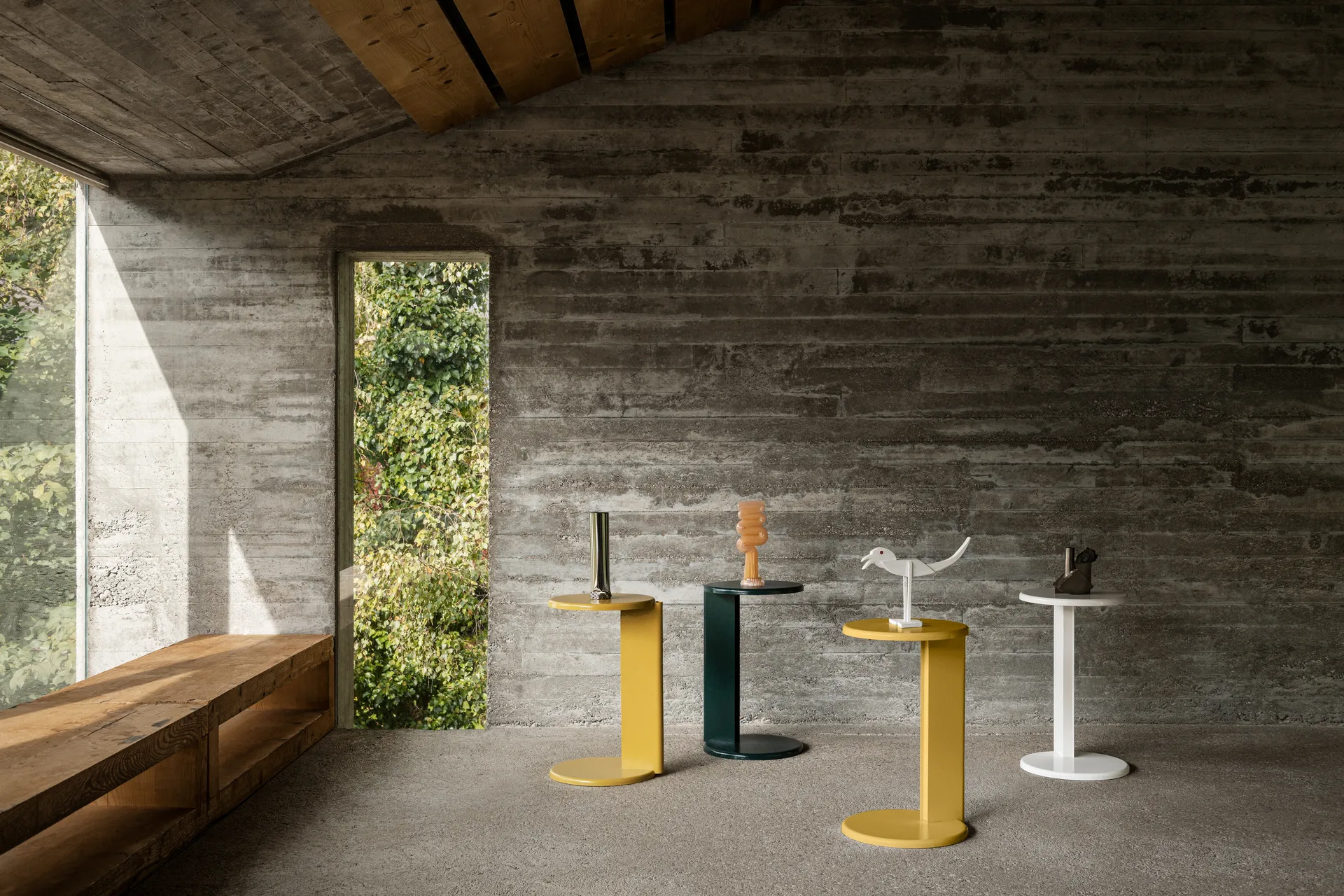 Lolly sidebord 56 cm, Black grey matte Hem