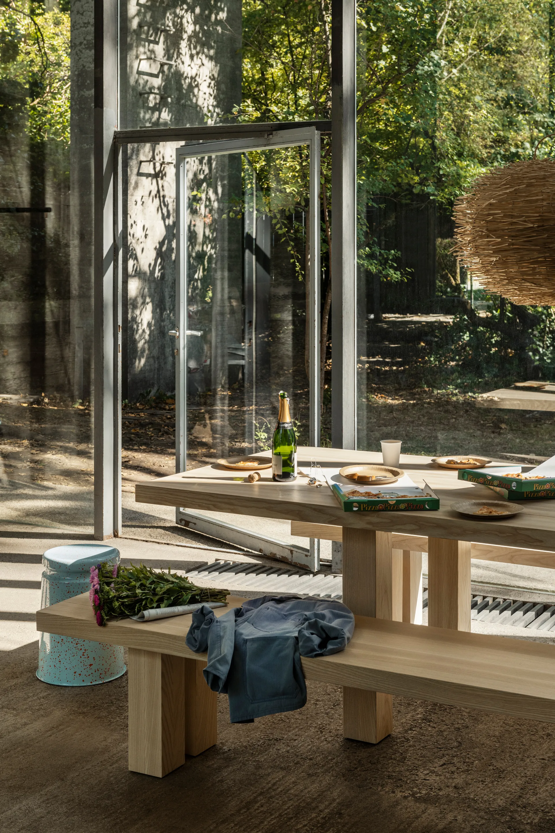 Max benk 43x250 cm, Ask Hem