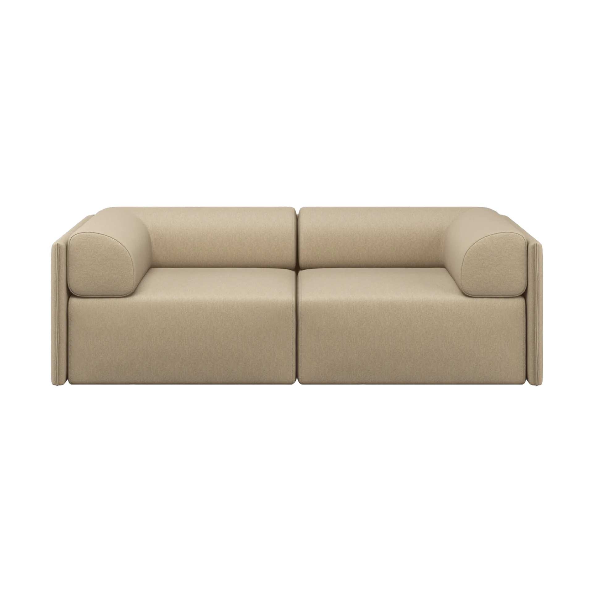 Palo Block 2-seters sofa med armlene Low 200 cm, Beige Hem