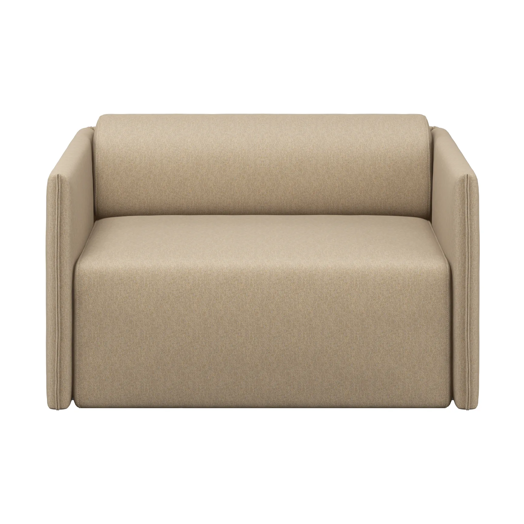 Palo Block Single-seater lenestol Low, Beige Hem
