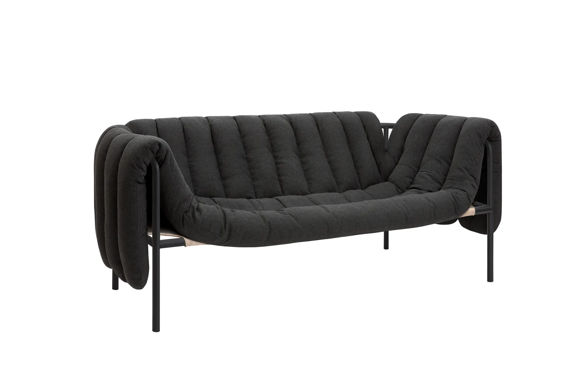 Puffy 2,5-seters sofa 205 cm, Anthracite-black grey Hem