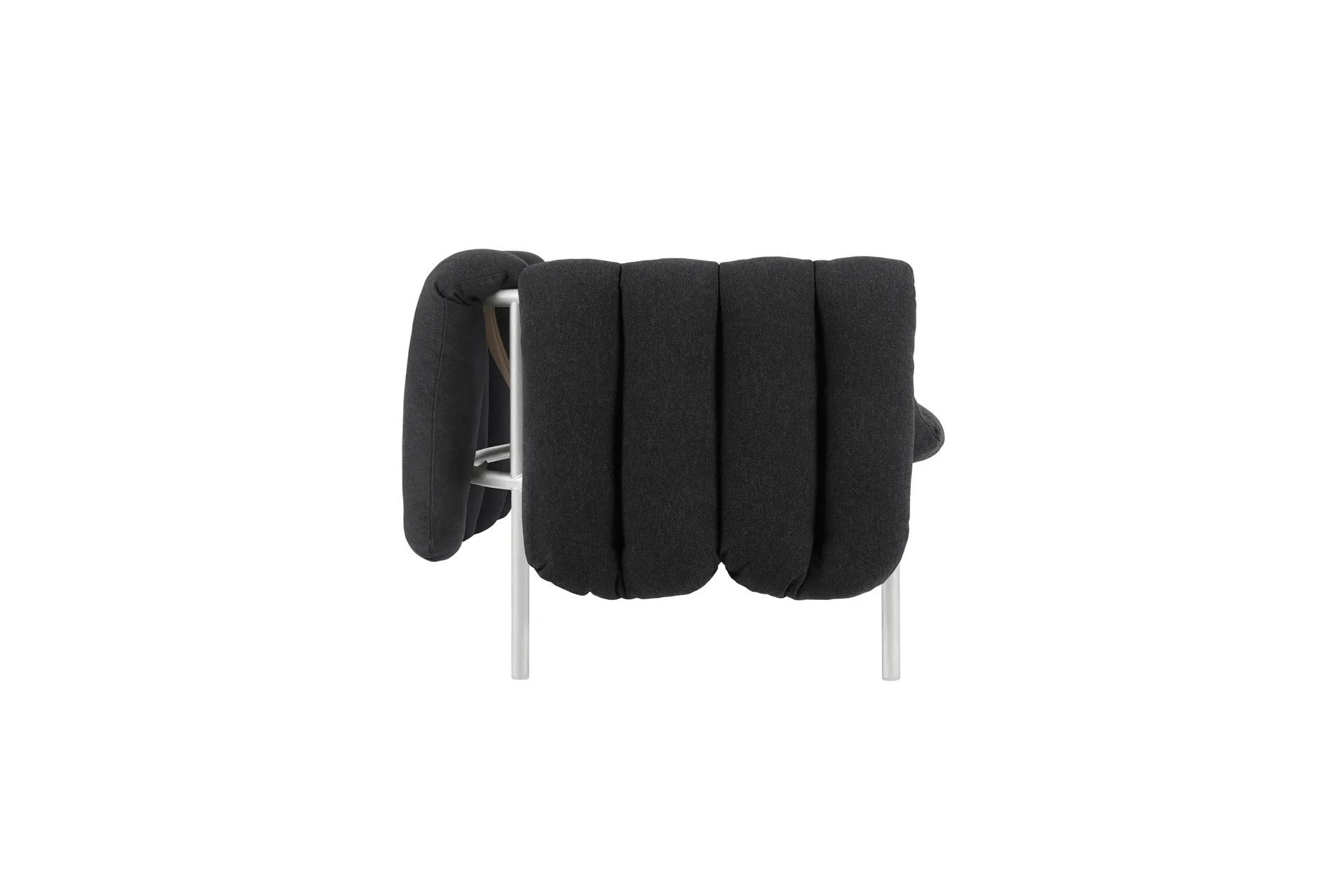 Puffy 2,5-seters sofa 205 cm, Anthracite-rustfritt stål Hem