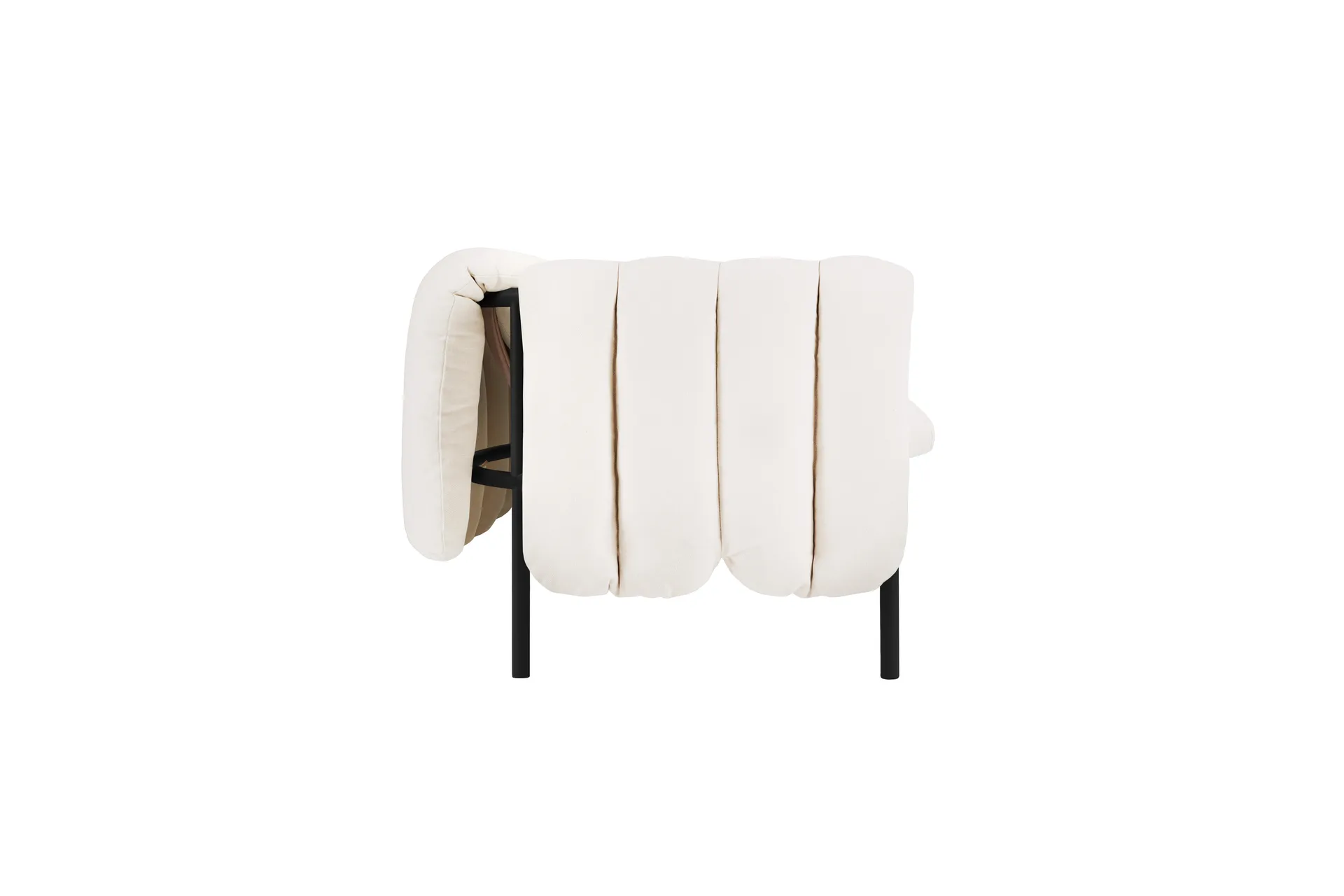 Puffy 2,5-seters sofa 205 cm, Natural-black grey Hem