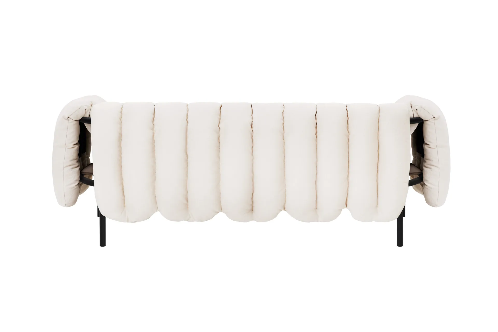 Puffy 2,5-seters sofa 205 cm, Natural-black grey Hem