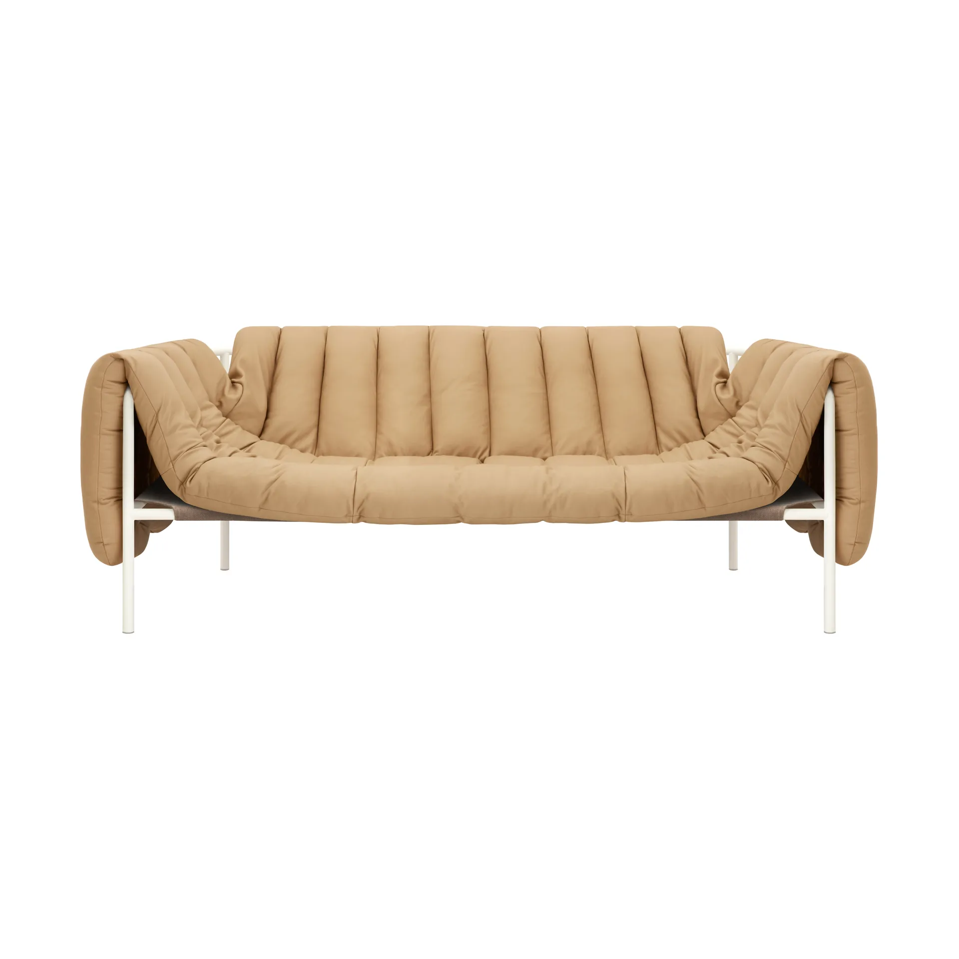 Puffy 2,5-seters sofa 205 cm, Sand leather-cream Hem