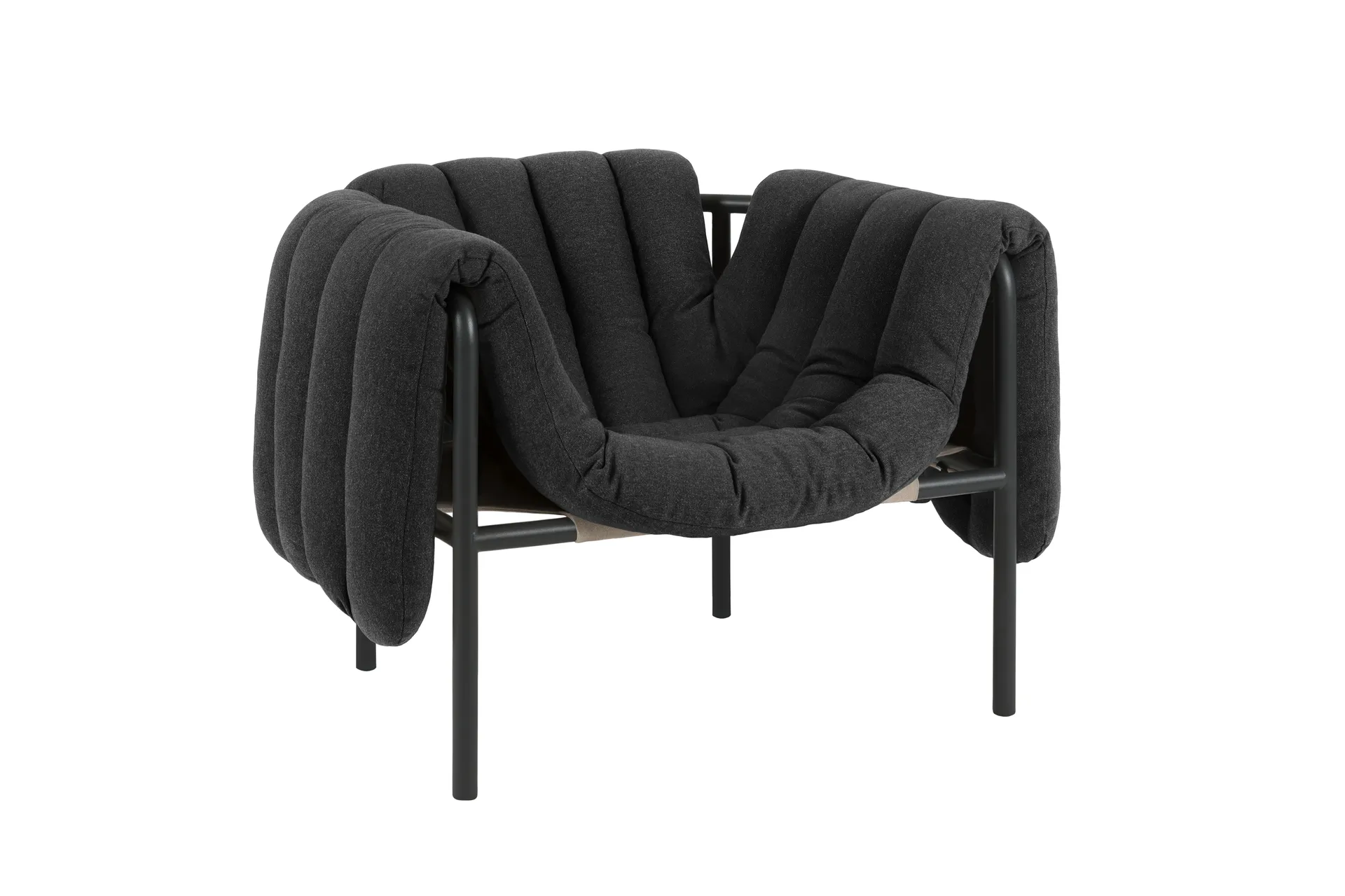Puffy loungelenestol, Anthracite-black grey Hem