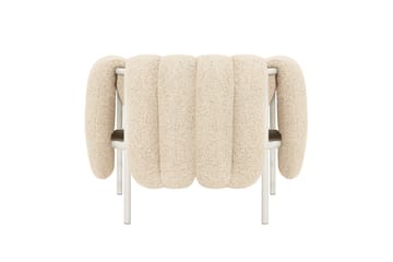 Puffy loungelenestol - Eggshell-cream - Hem
