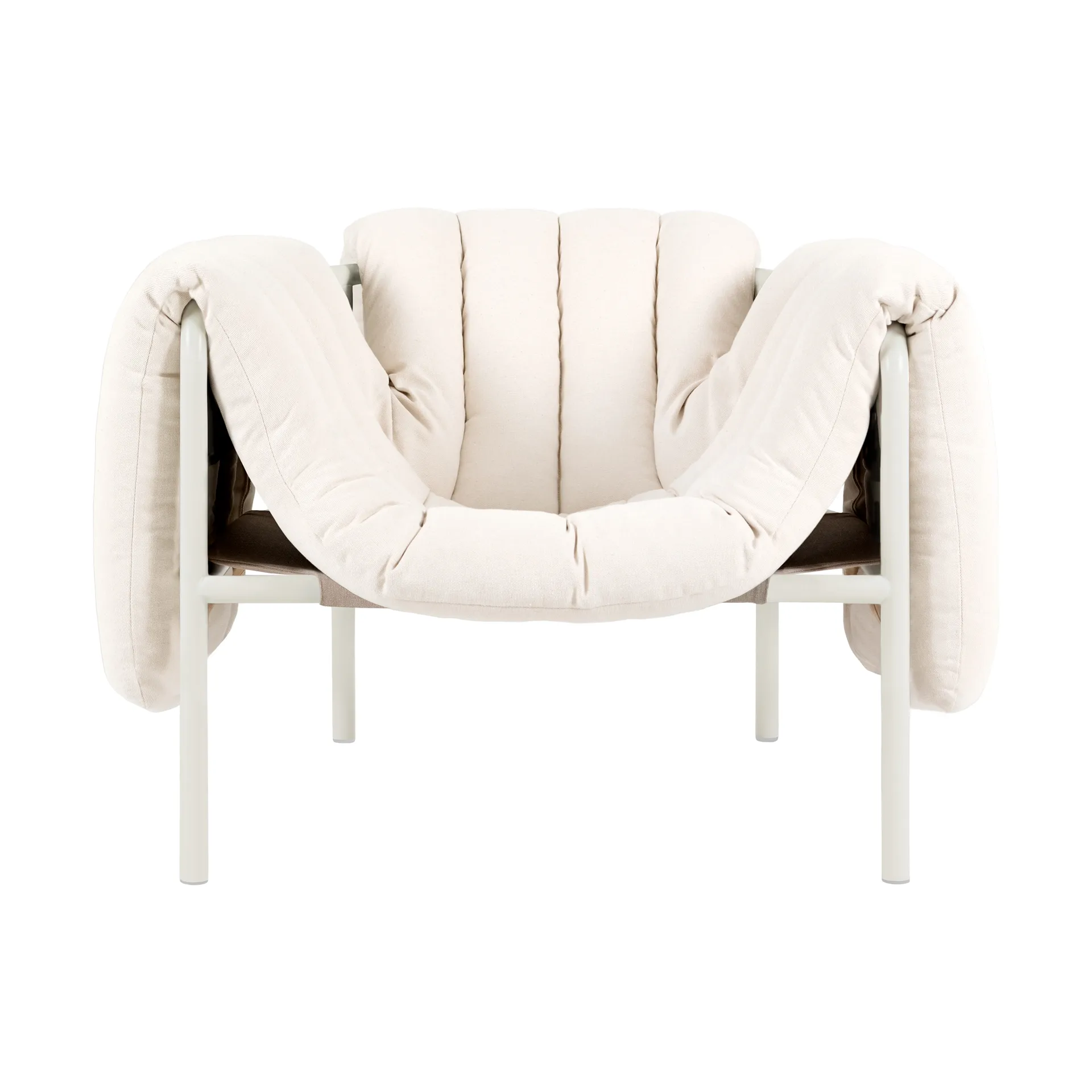 Puffy loungelenestol, Natural-cream Hem