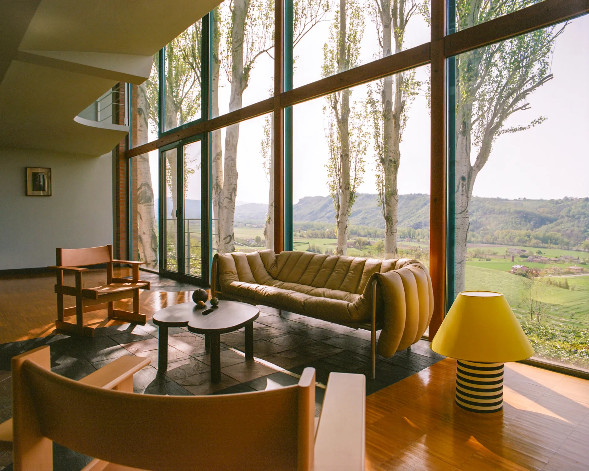 Toto bordlampe Large 64 cm, Wax yellow-black & white stripes Hem