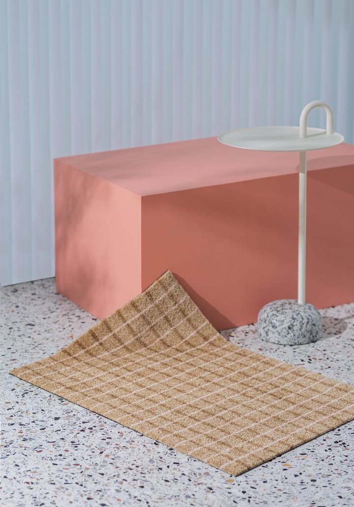 Grid dørmatte, Chocolate Strawberry, 60x85 cm Heymat
