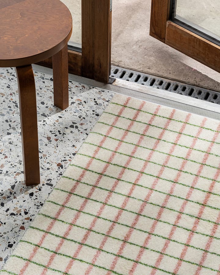 Grid dørmatte, Lime Candycane, 85x115 cm Heymat