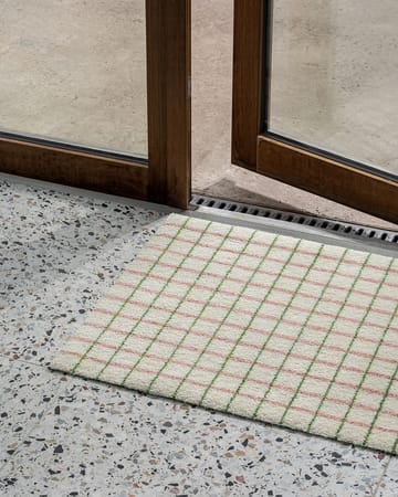 Grid dørmatte - Lime Candycane, 85x115 cm - Heymat