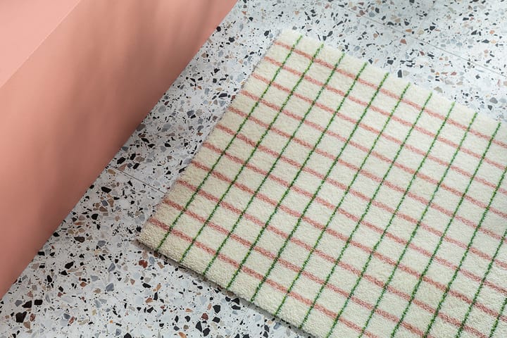 Grid dørmatte, Lime Candycane, 85x115 cm Heymat