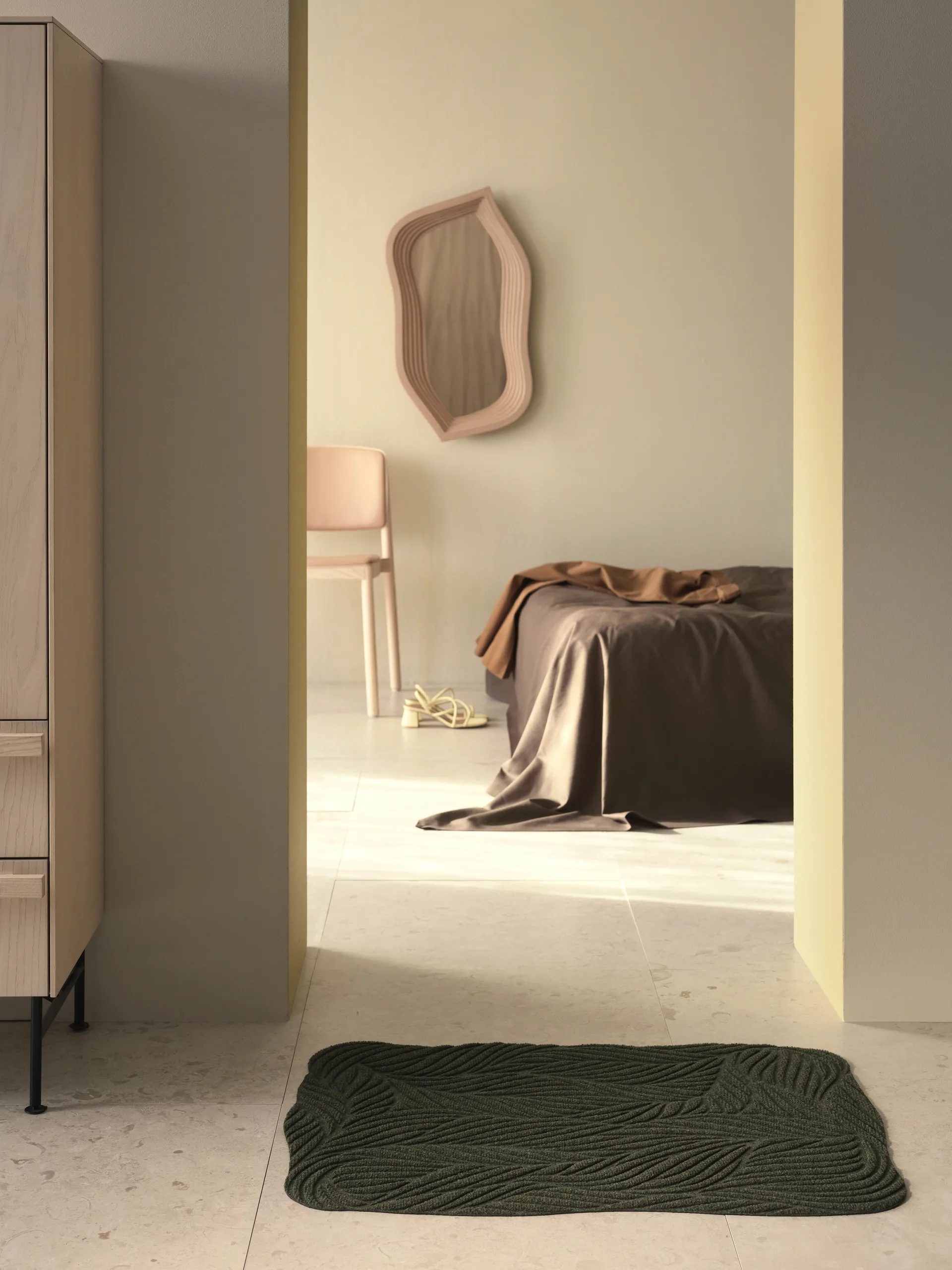 Twine dørmatte 60x85 cm, Green Heymat