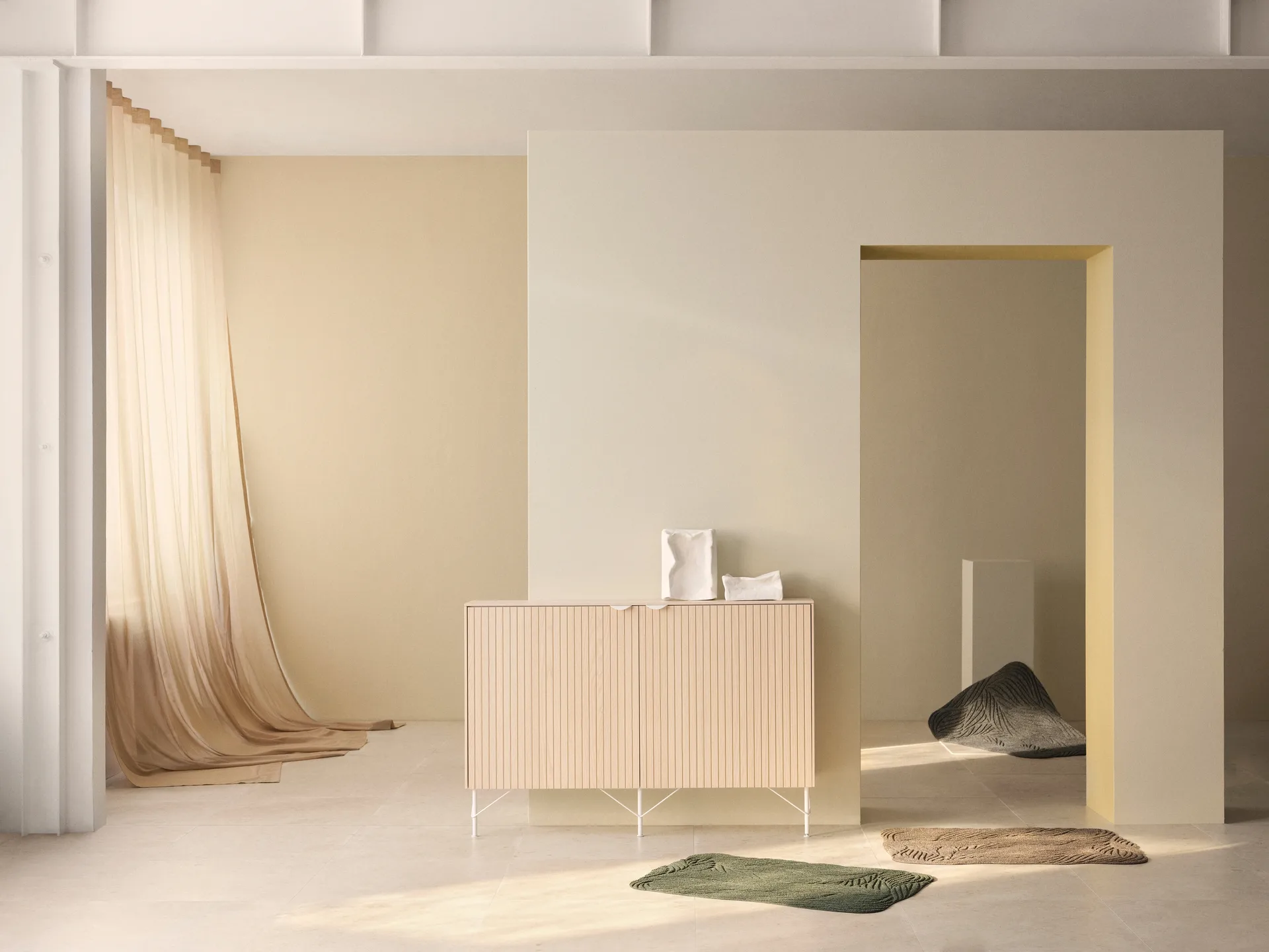 Twine dørmatte 60x85 cm, Green Heymat