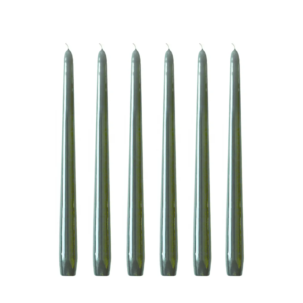 Herregårdslys 30 cm 6-pakning, Antikk grønn Hilke Collection