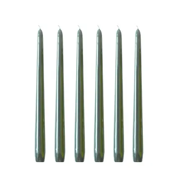 Herregårdslys 30 cm 6-pakning - Antikk grønn - Hilke Collection