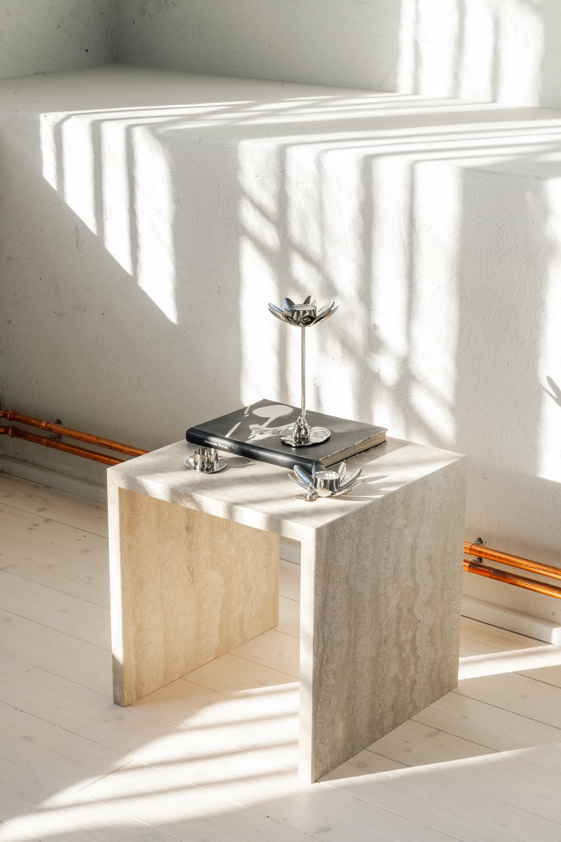 Hilke X Mumin Lille My lysestake, Forkrommet messing Hilke Collection