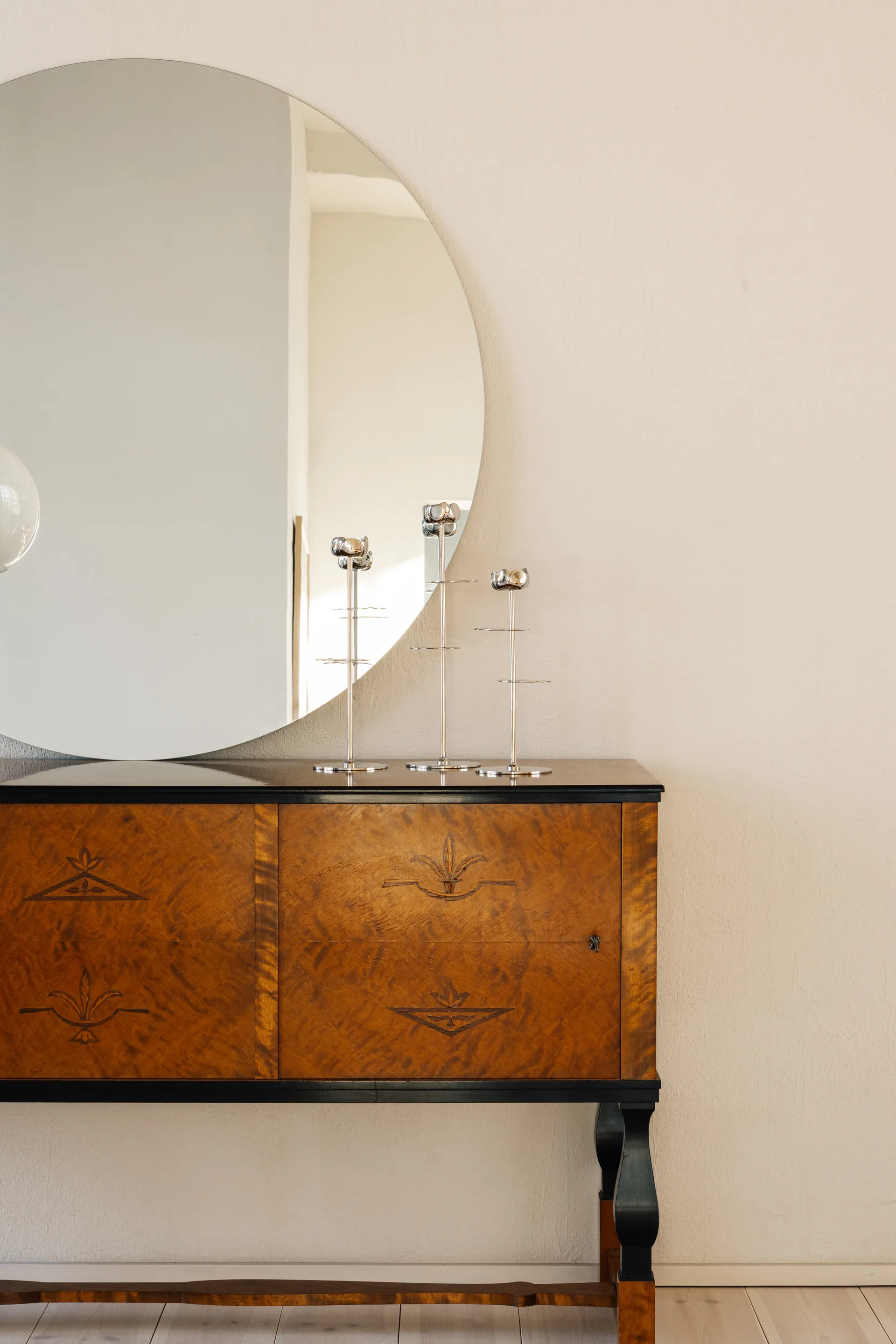 Ninfea Alta lysestake 30 cm, Forkrommet messing Hilke Collection