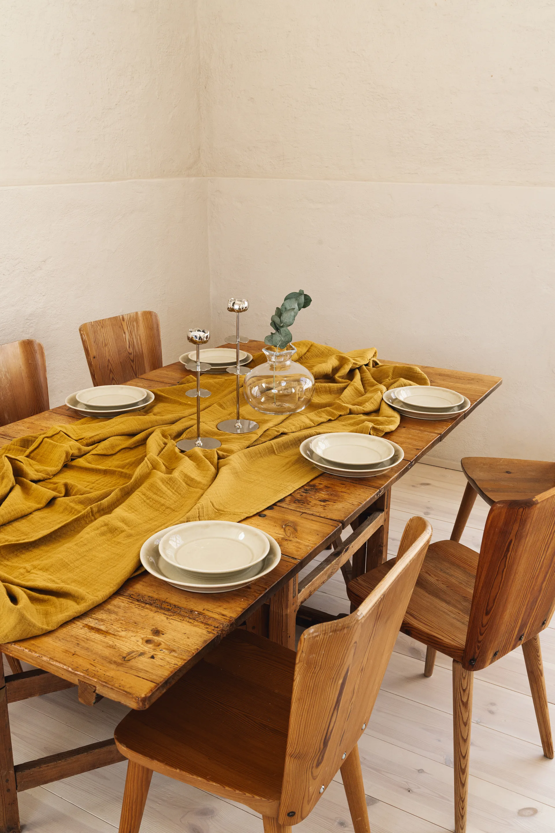 Ninfea Alta lysestake 40 cm, Forkrommet messing Hilke Collection