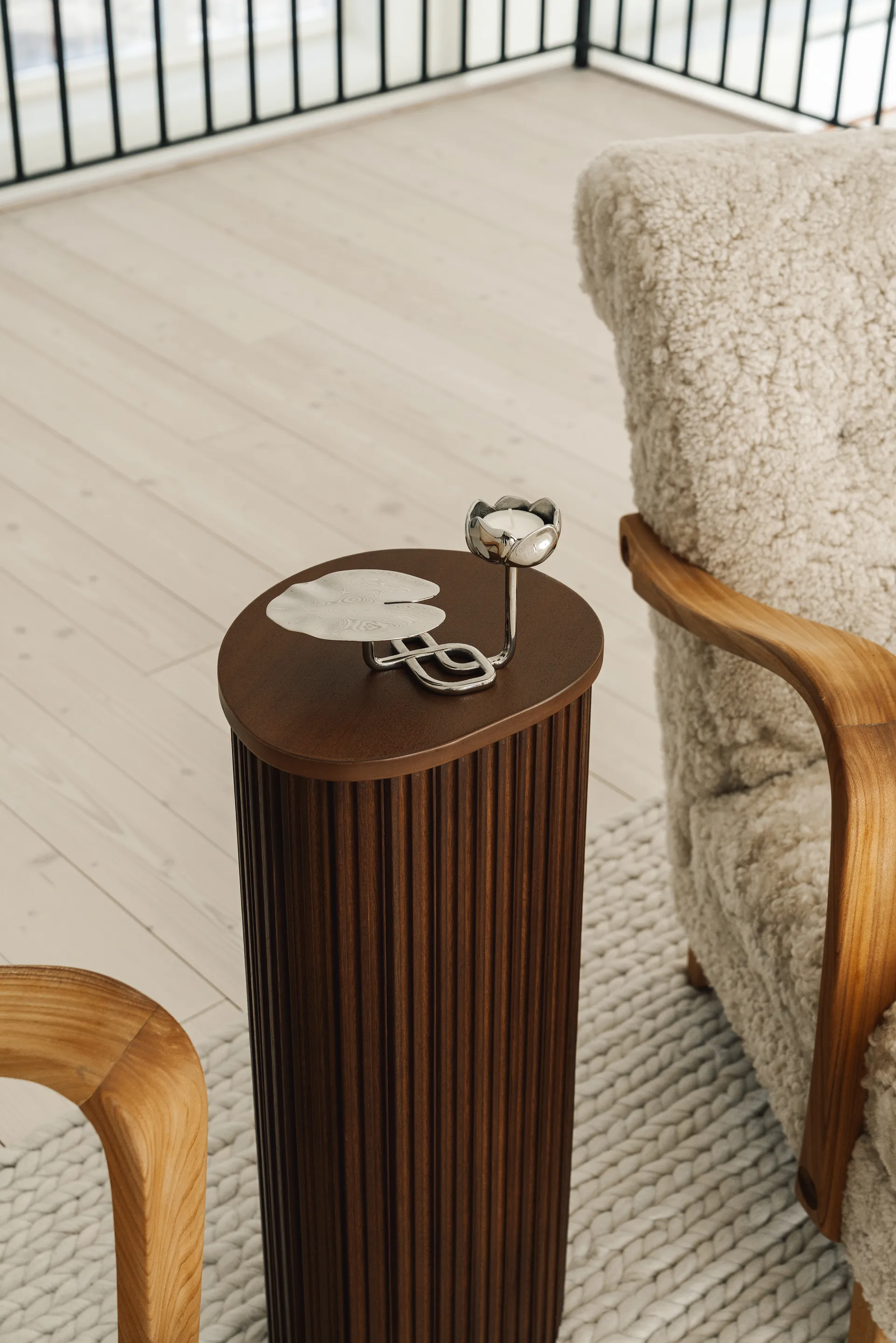 Ninfea No.1 lysestake, Forkrommet messing Hilke Collection