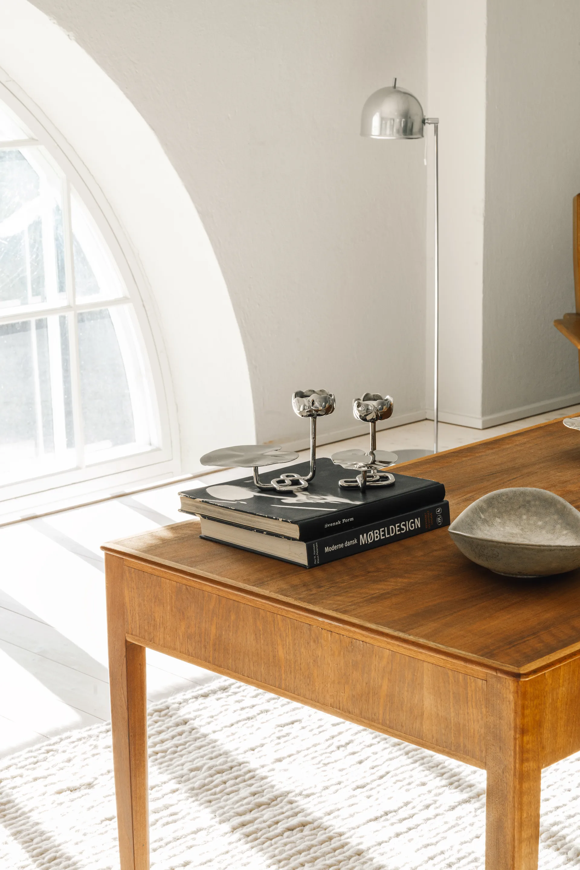 Ninfea No.2 lysestake, Forkrommet messing Hilke Collection