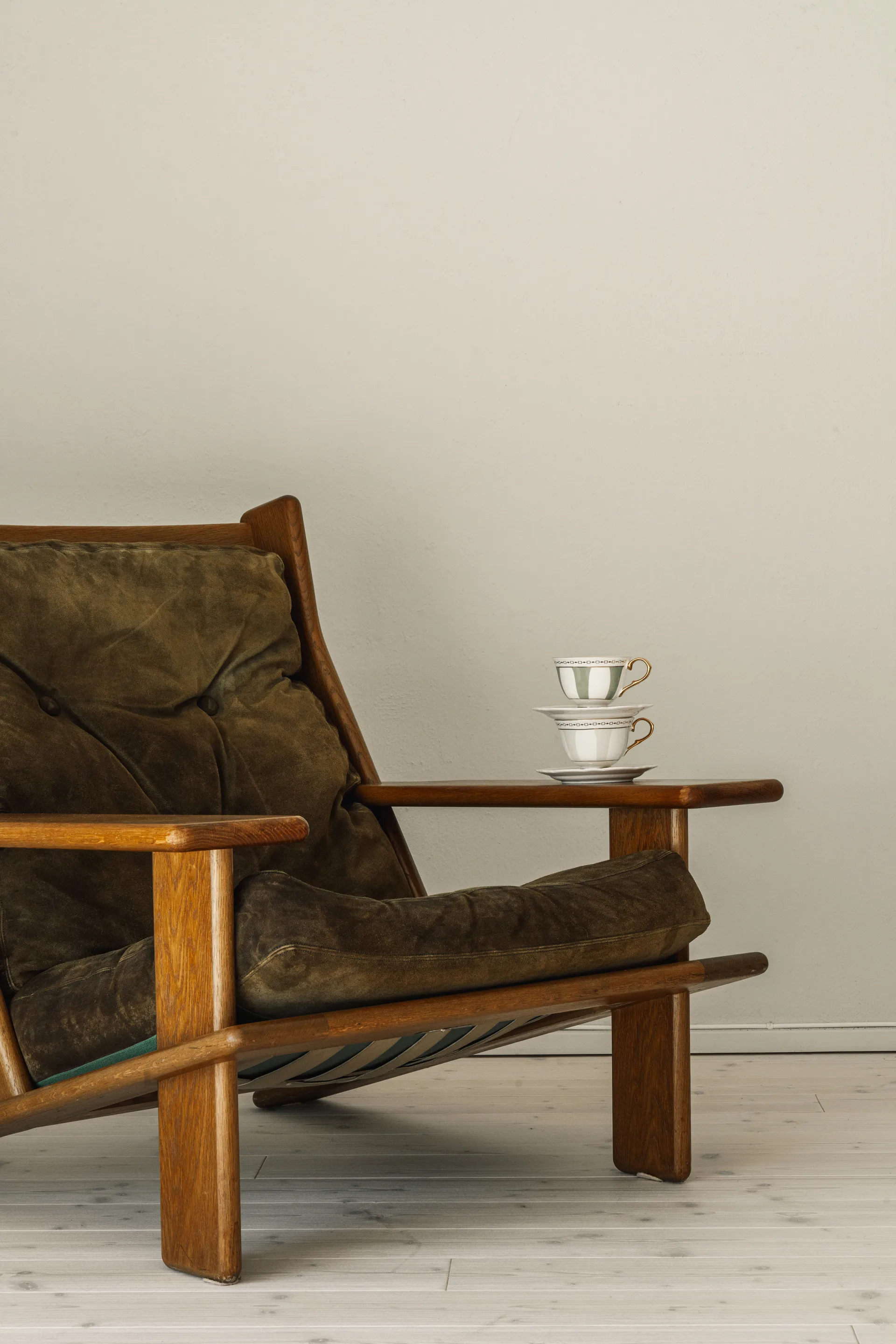 Strisce Salvia kopp med fat, 22 cl Hilke Collection