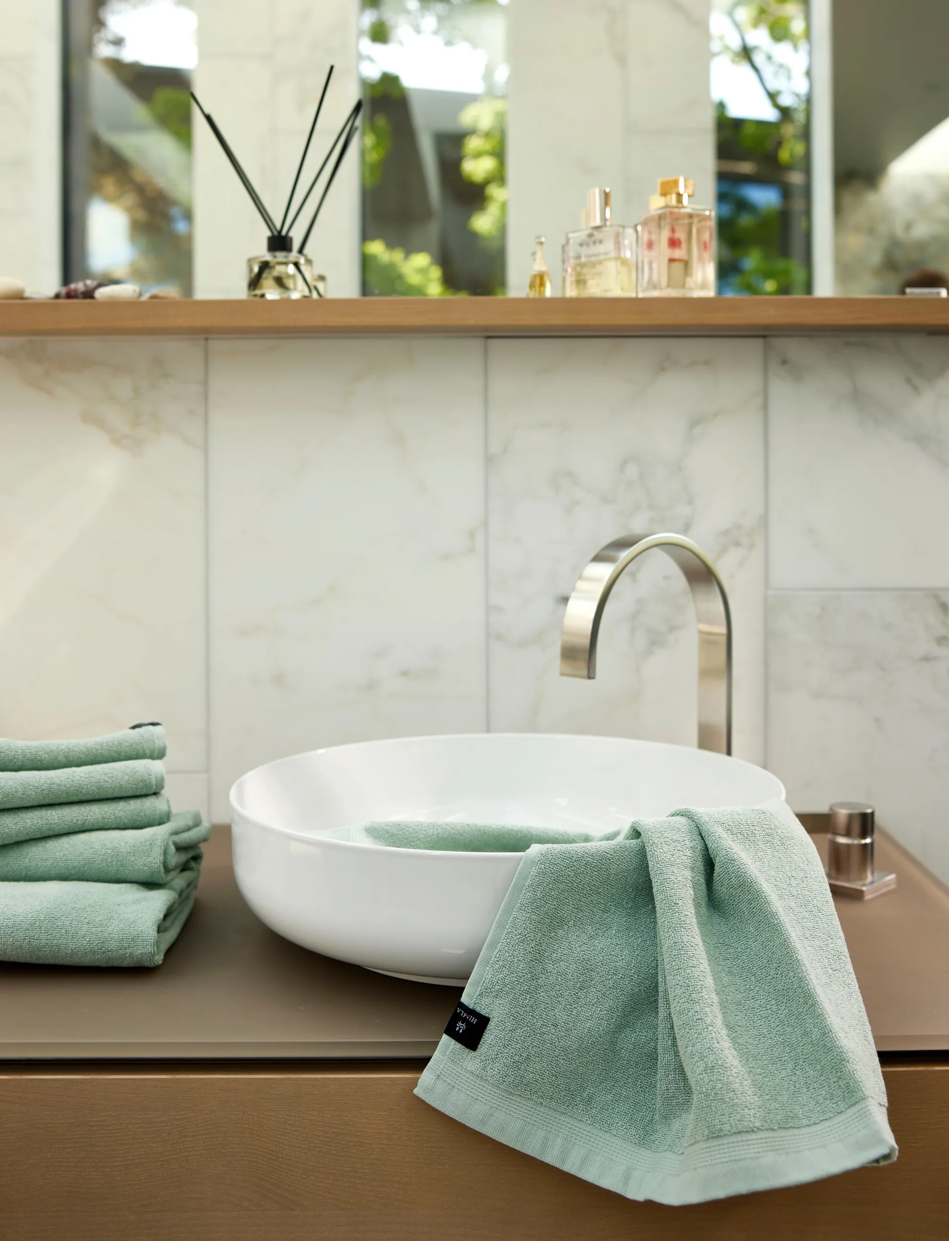 Lina håndkle, Aqua, 100x150 cm Himla