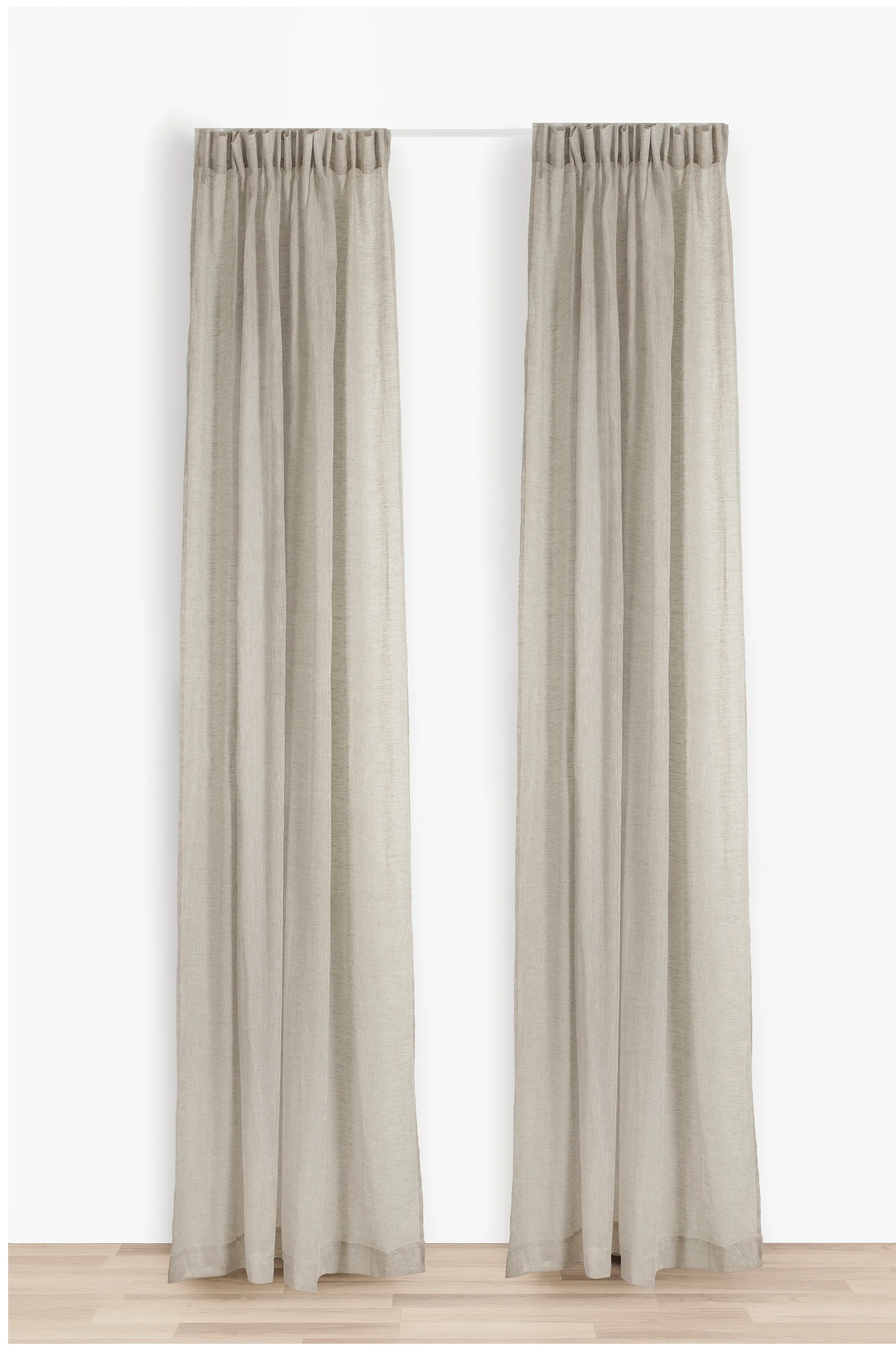 Skylight gardin med plissébånd 140x290 cm, Oatmeal Himla