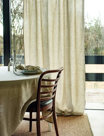 Sunrise gardin med plissébånd 140x250 cm - Organic (grønn) - Himla