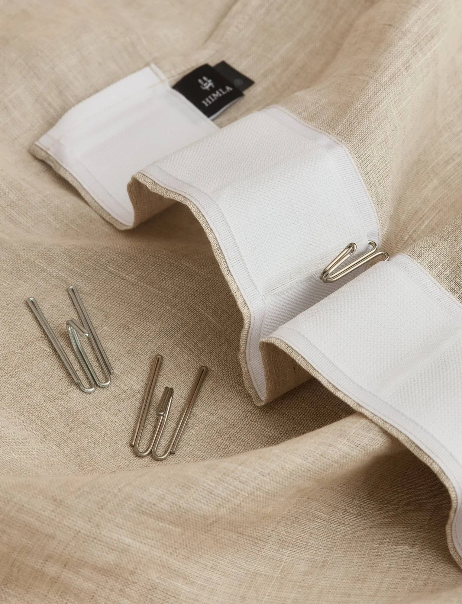 Sunrise gardin med plissébånd 140x290 cm, Organic (grønn) Himla