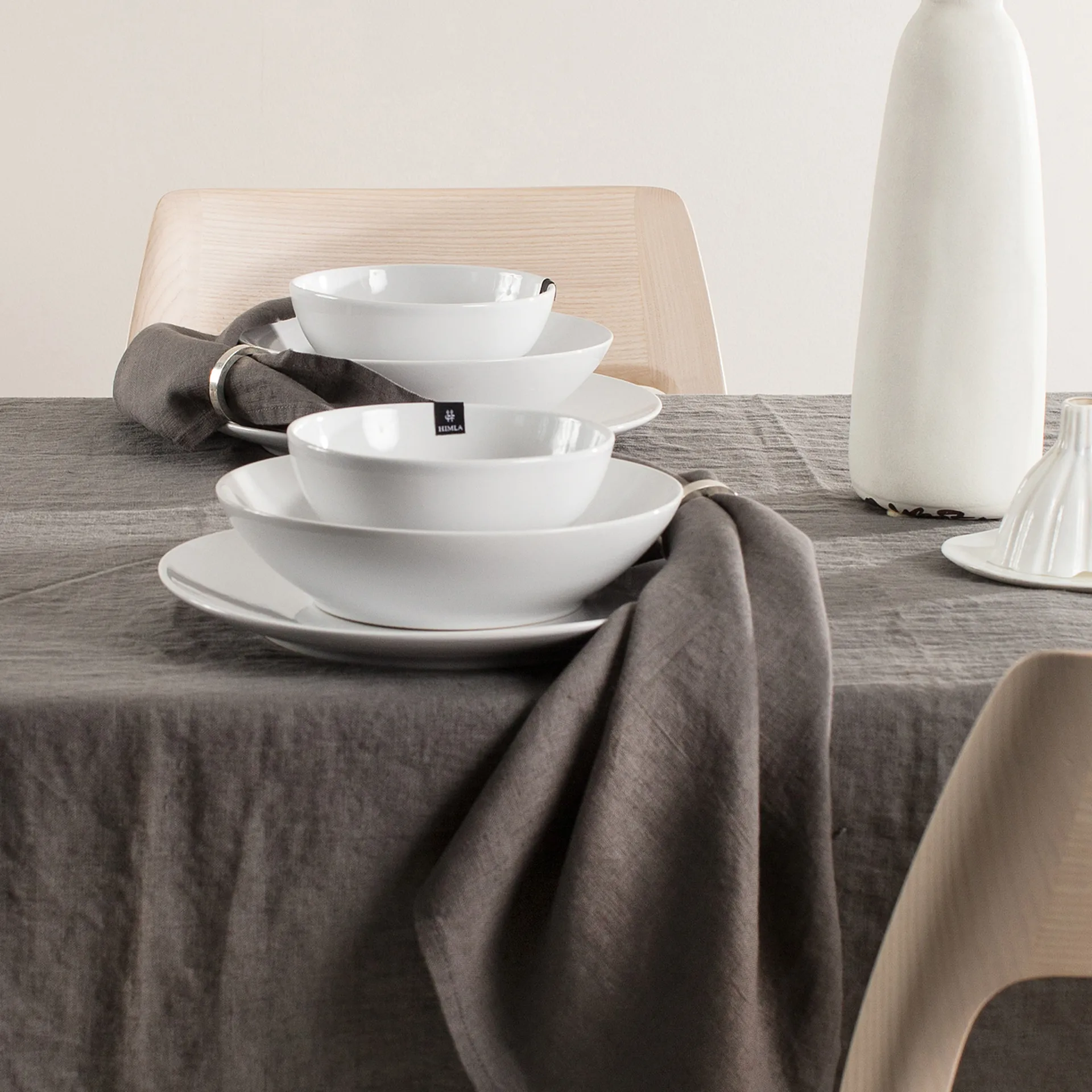 Sunshine serviett 4-pakning, Charcoal (mørk grå) Himla